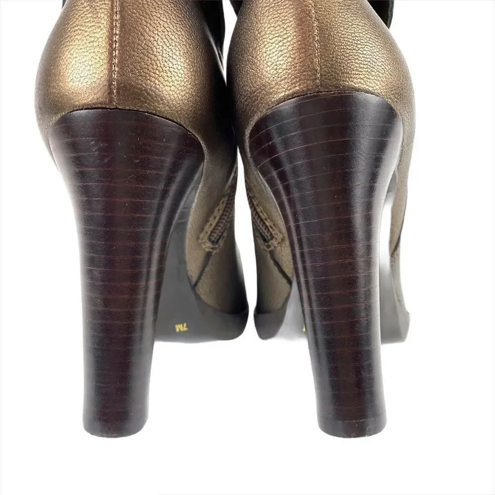 Via Spiga ‘Hanna' bronze tall leather boots 7 - Picture 11 of 15